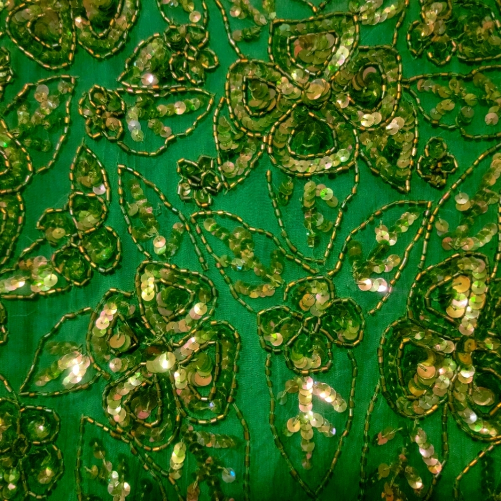 Beaded green dress by Cherish size 12